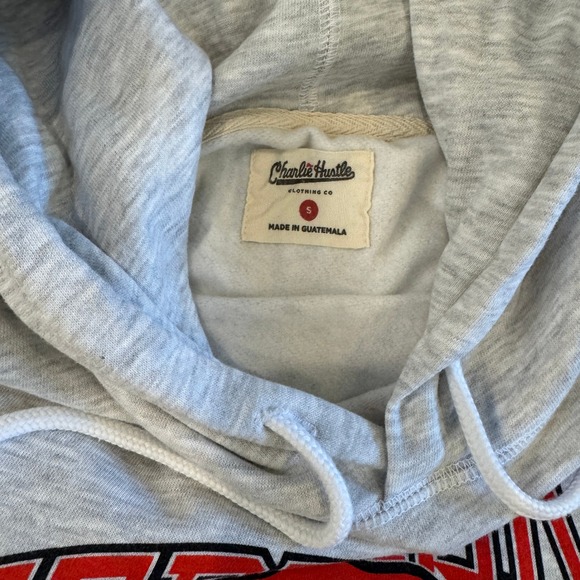 Charlie Hustle Nebraska Cornhuskers Hoodie N Logo Go Big Red Sweatshirt Small - Picture 5 of 7